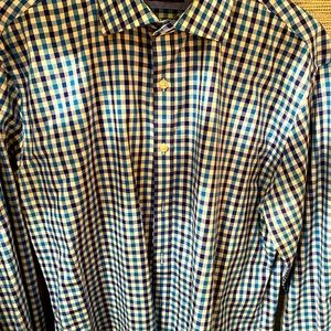 Esquire slim fit gingham check shirt